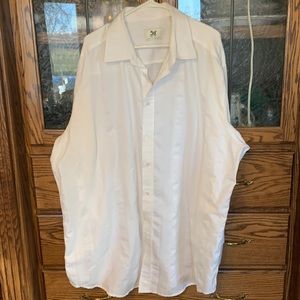 Big and tall white button down. 3xlt